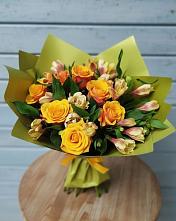 Букет цветов из:  Альстромерии и Розы в Крыму Ростовская область