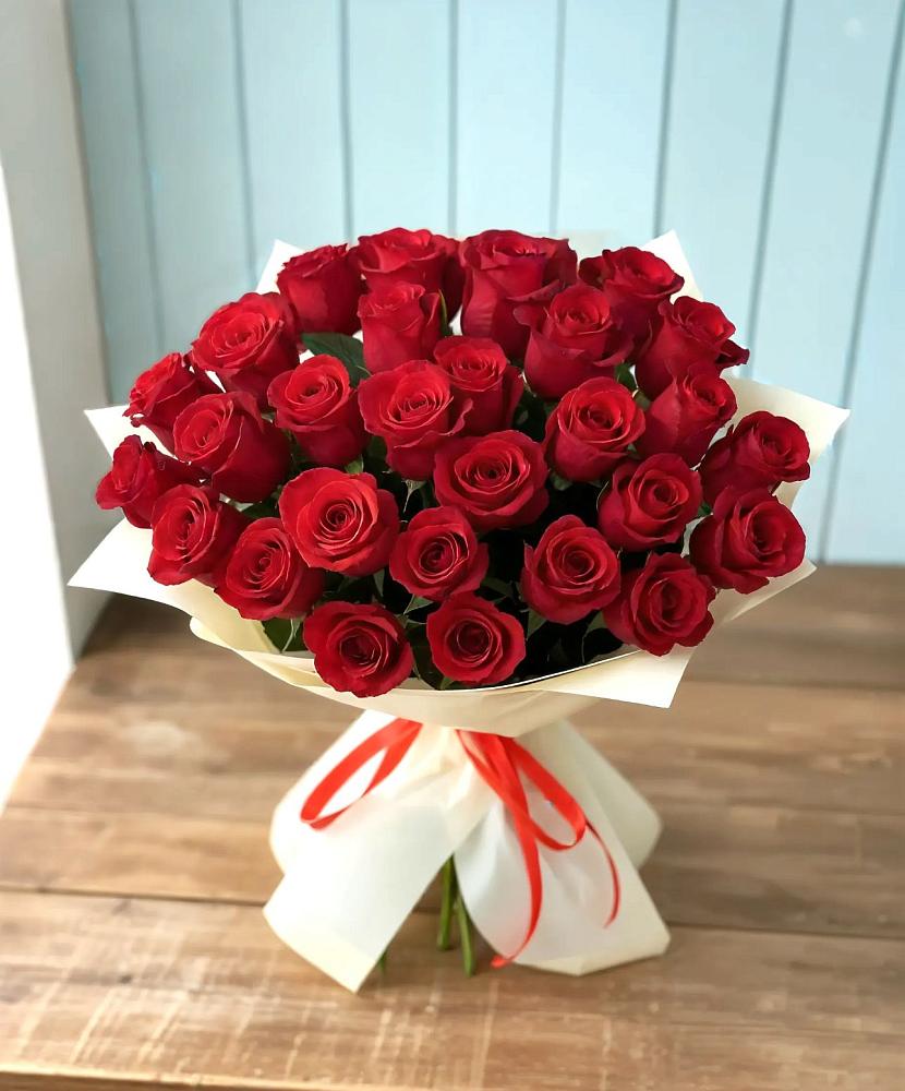 Букет 29 Красных роз в Крыму Ростовская область