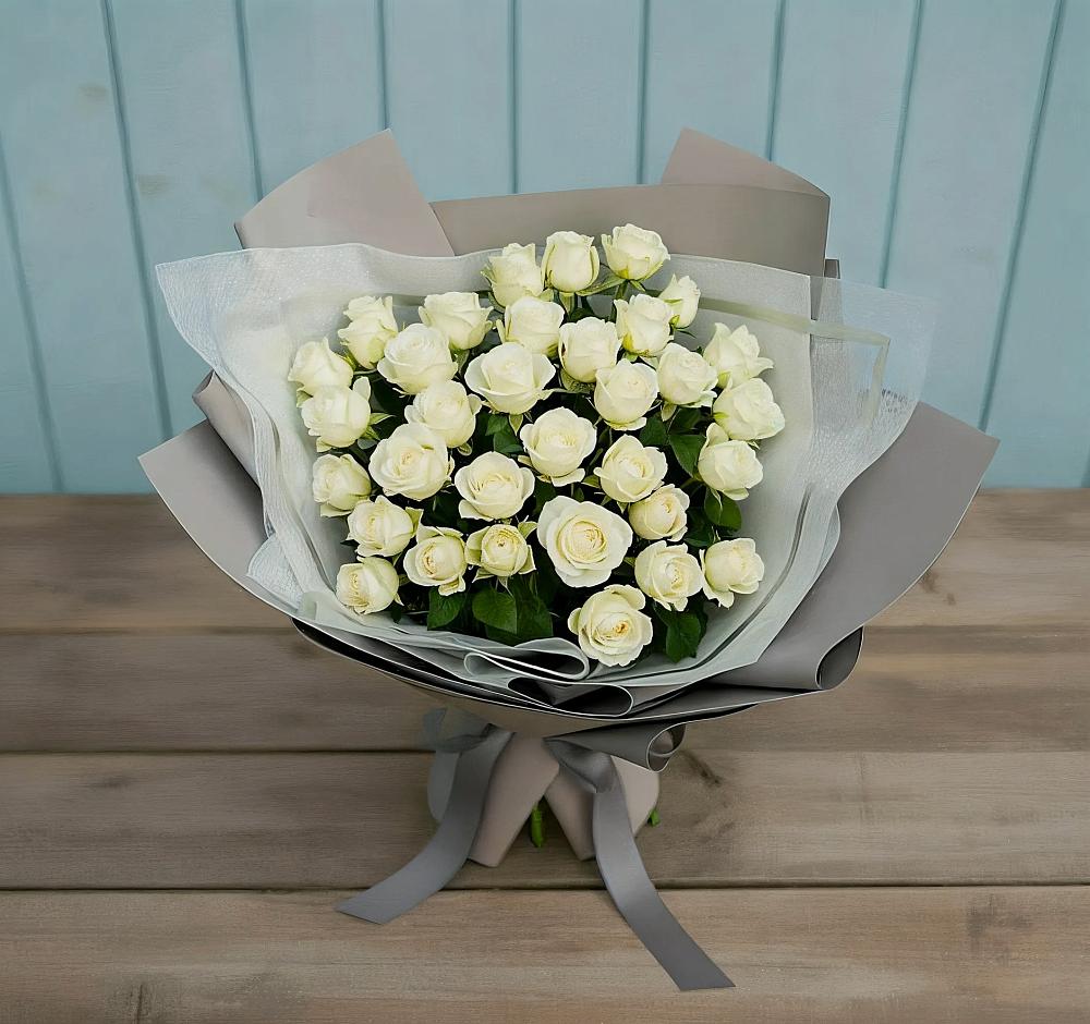 Букет Белоснежная нежность в Крыму Ростовская область