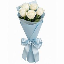 Букет 5 Белых роз Проуд #REPLACE_PRED# Крыму Ростовская область
