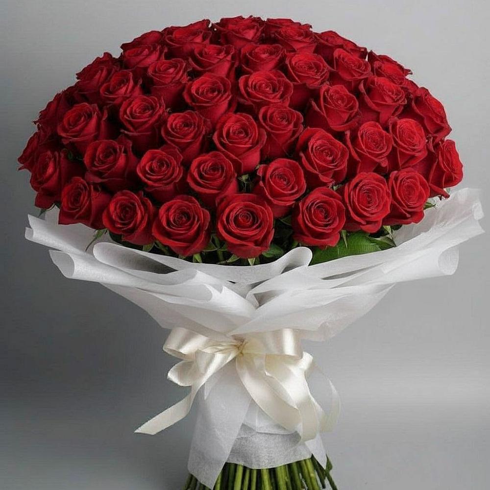 Букет 101 Красная роза Блэк Мэджик в Крыму Ростовская область