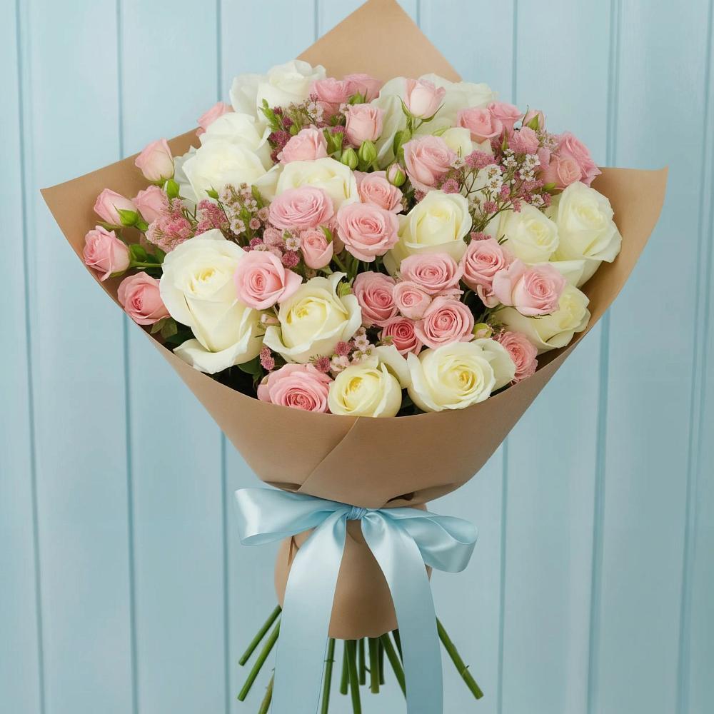 Букет цветов из: Розы в Крыму Ростовская область