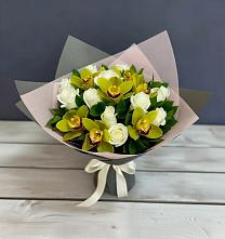 Букет цветов из:  Орхидеи и Розы #REPLACE_PRED# Крыму Ростовская область