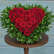 Цветочная композиция из Розы в виде сердца #REPLACE_PRED# Крыму Ростовская область