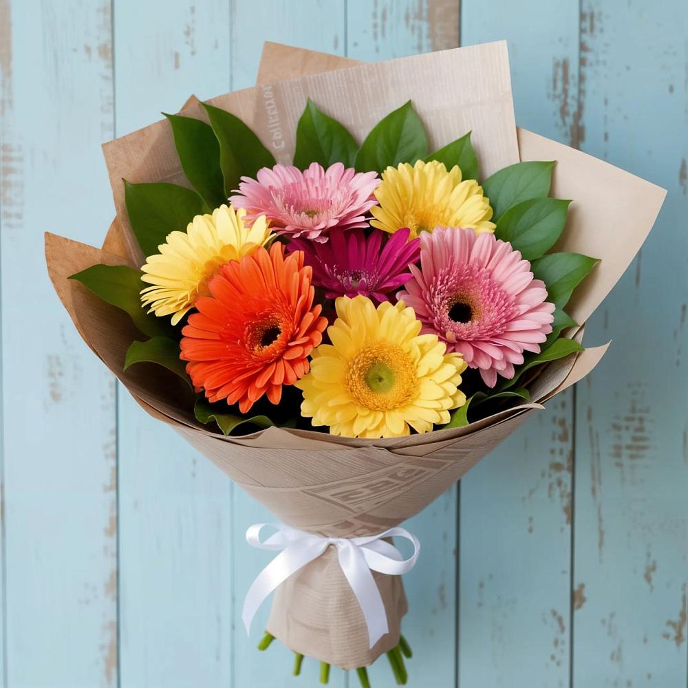 Букет цветов из: Герберы в Крыму Ростовская область
