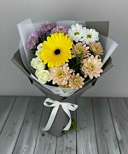 Букет цветов из:  Розы, Герберы и Хризантемы #REPLACE_PRED# Крыму Ростовская область