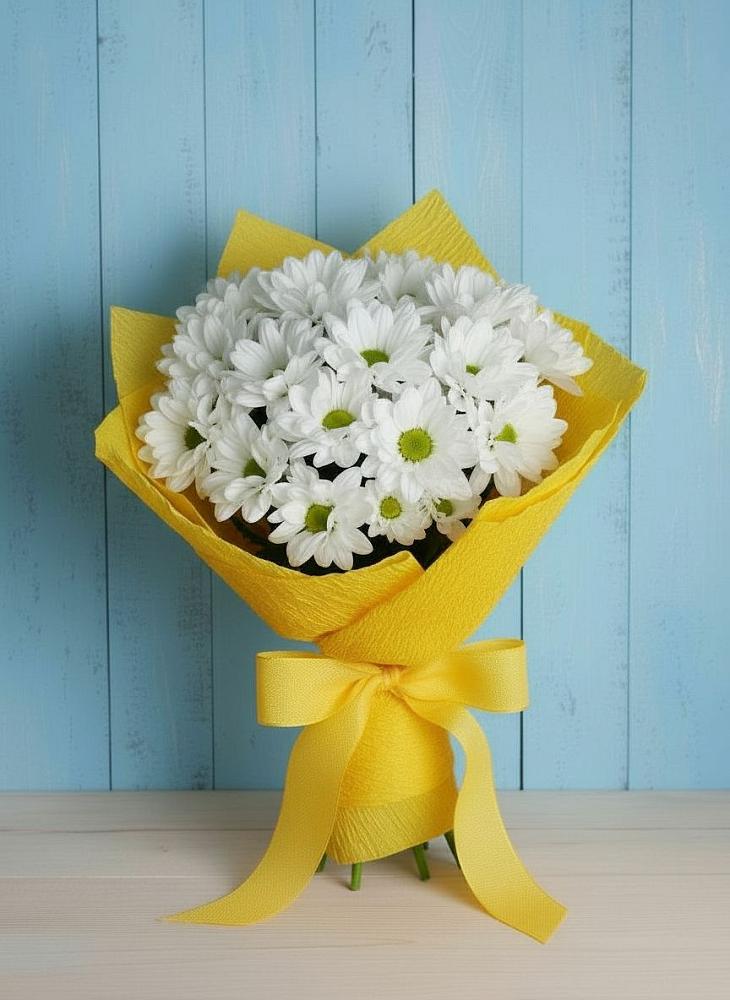 Букет цветов из: Хризантемы в Крыму Ростовская область