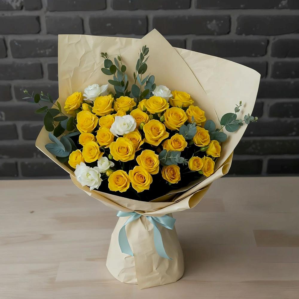 Букет цветов из: Розы в Крыму Ростовская область