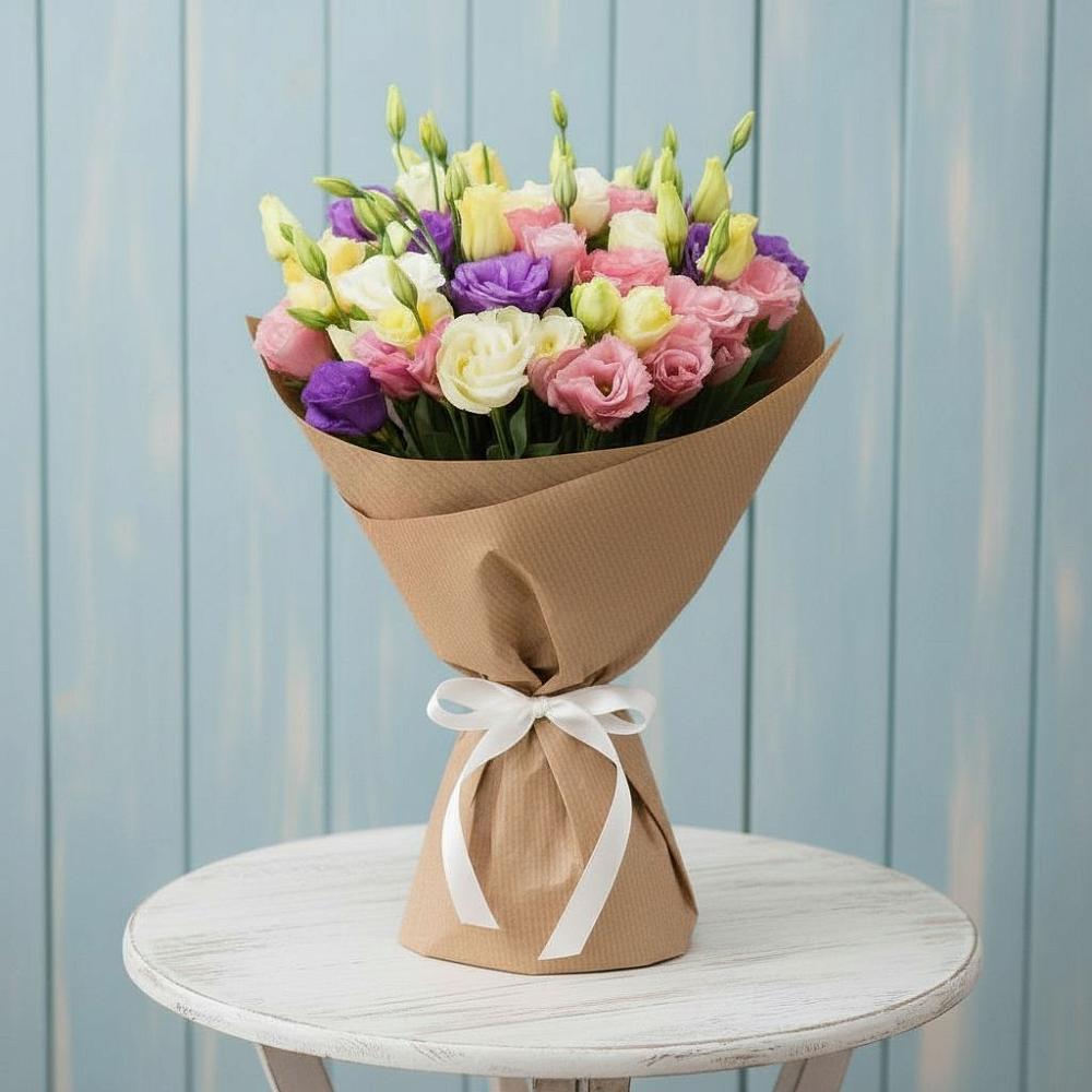 Букет цветов из: Лизиантусы в Крыму Ростовская область