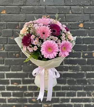 Букет цветов из:  Герберы и Хризантемы в Крыму Ростовская область