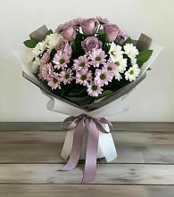 Букет цветов из:  Хризантемы и Розы #REPLACE_PRED# Крыму Ростовская область