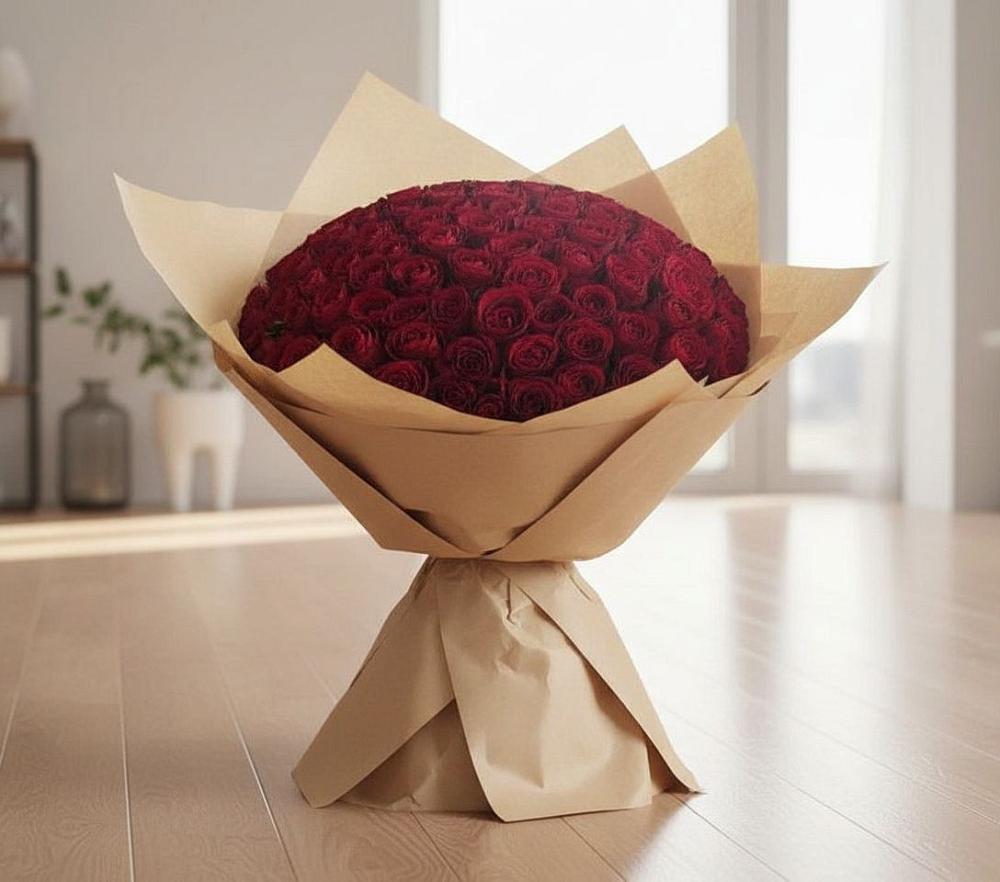 Букет 101 Красная роза в Крыму Ростовская область