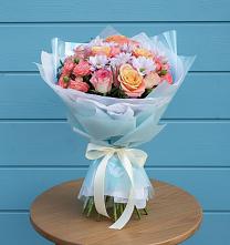 Букет цветов из:  Хризантемы и Розы #REPLACE_PRED# Крыму Ростовская область