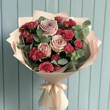 Букет цветов из:  Гвоздики и Розы #REPLACE_PRED# Крыму Ростовская область