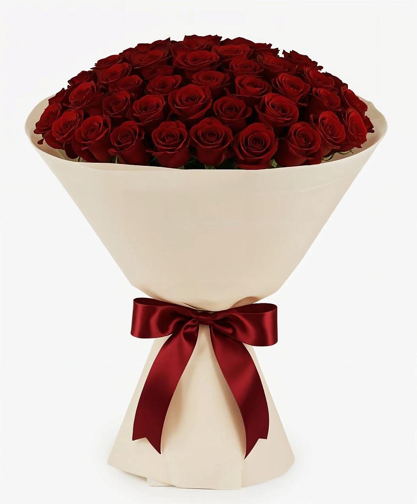 Букет 101 Бордовая роза Блэк Бакарра в Крыму Ростовская область