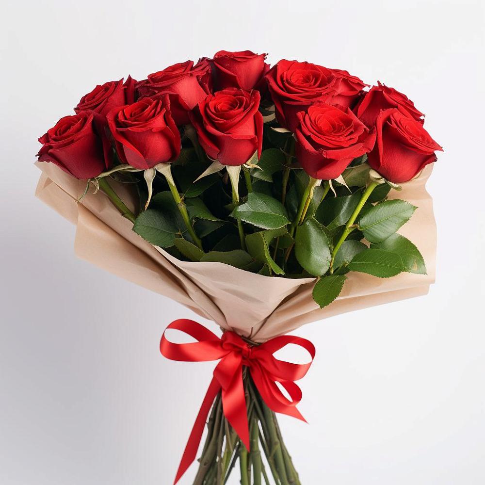 Букет 11 Красных роз Эдлесс Лав в Крыму Ростовская область